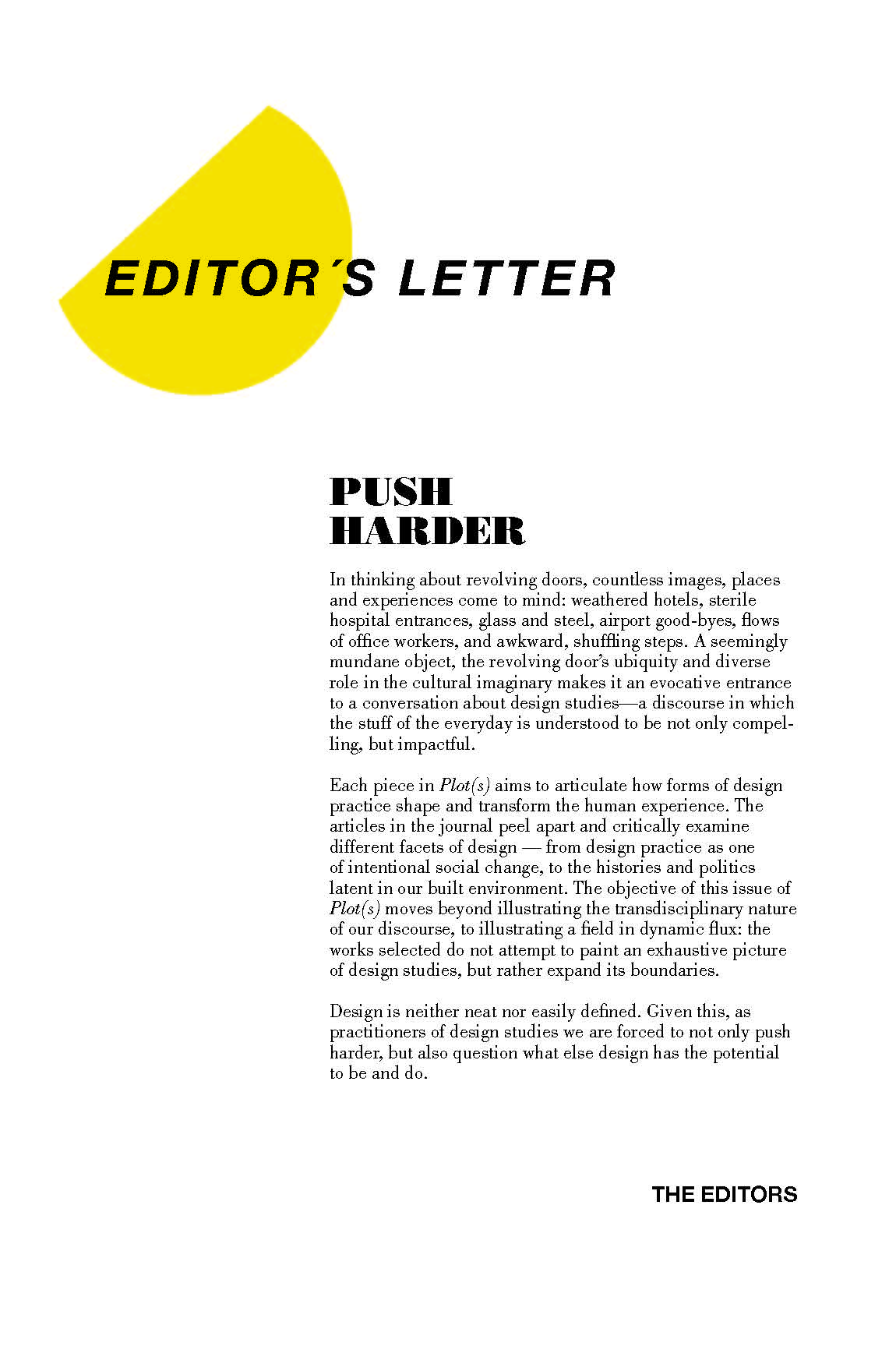 Editor U2019s Letter