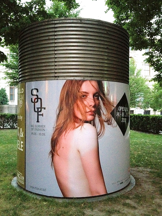 MQ Summer of Fashion Advertising Pillar (Photo by S. Ingram)