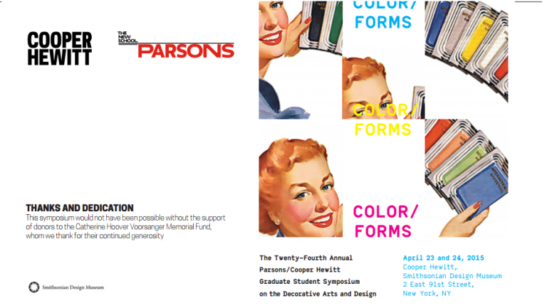 History of Design & Curatorial Studies Considers Color in Annual Symposium