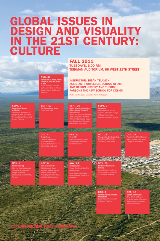 Public Program: Global Issues in Design and Visuality in the 21st Century: Culture