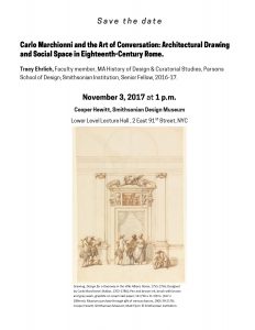 ADHT Faculty Member & Smithsonian Senior Fellow Tracy Ehrlich to Deliver Talk on Carlo Marchionni & Architectural Drawing in 18th-Century Rome